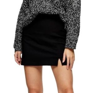 Topshop black mini skirt NWT